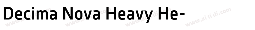 Decima Nova Heavy He字体转换